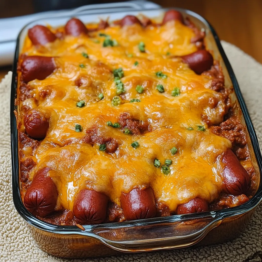 Cheesy Hot Dog Casserole