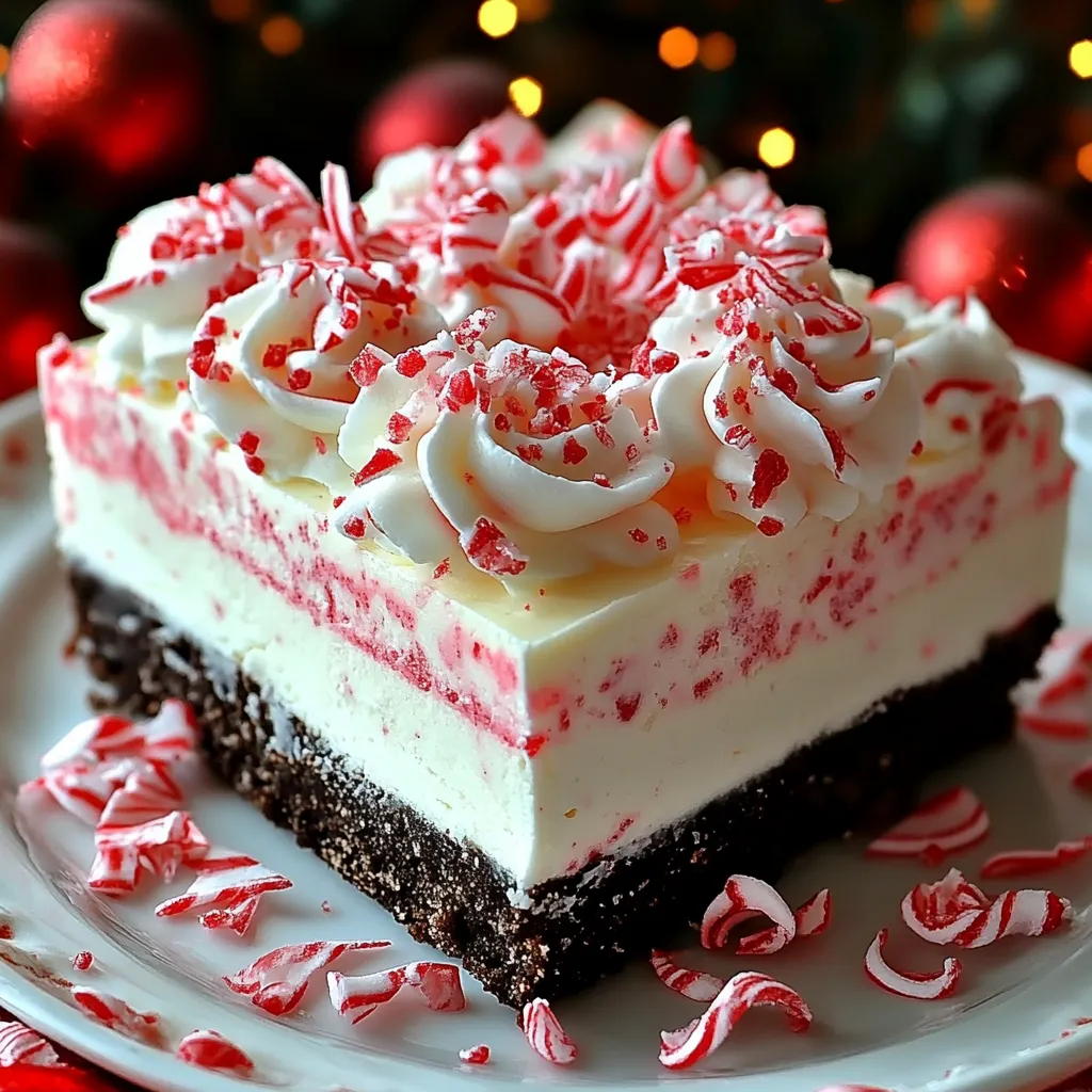 Festive peppermint cheesecake recipe