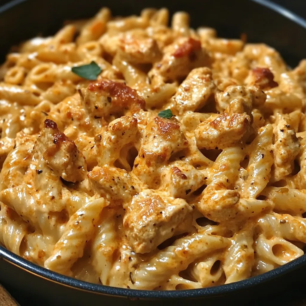 Cheesy chicken pasta casserole