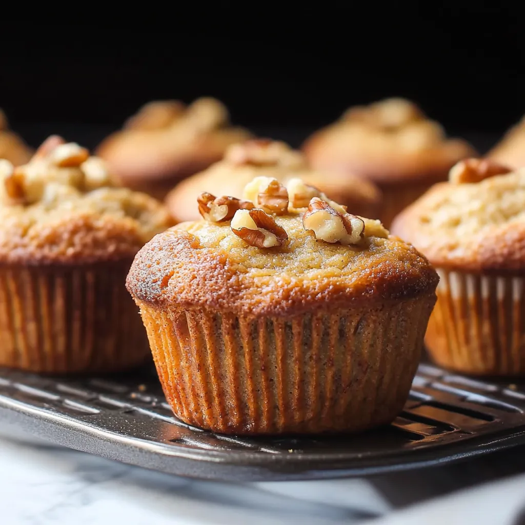 Walnut Muffins with Bananas