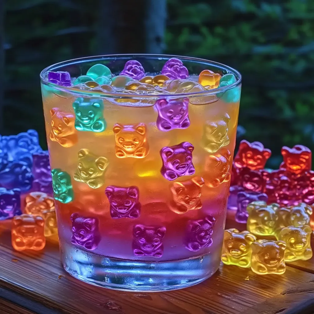 Party punch with gummy bears