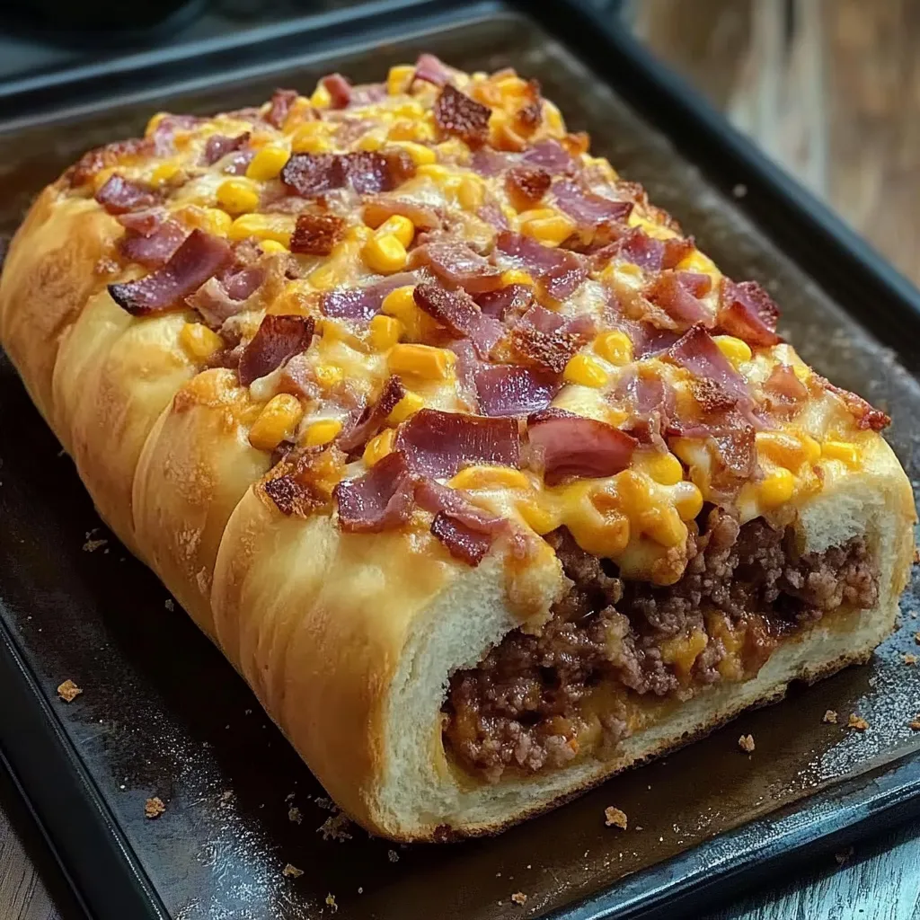 Bacon cheeseburger bread