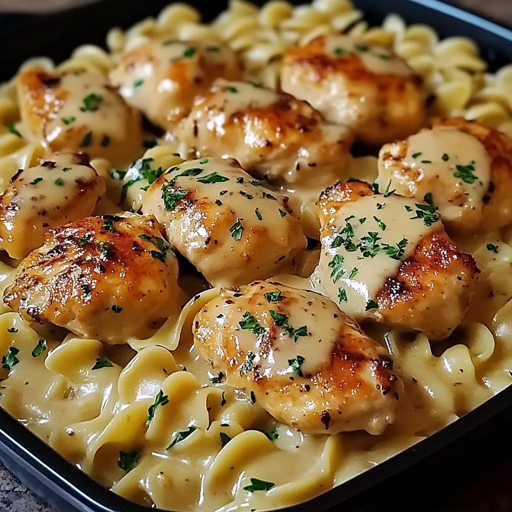 One-skillet chicken and noodles