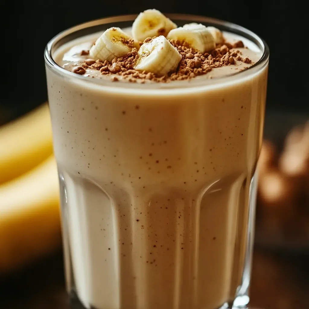 Smoothie banane et cacahuète