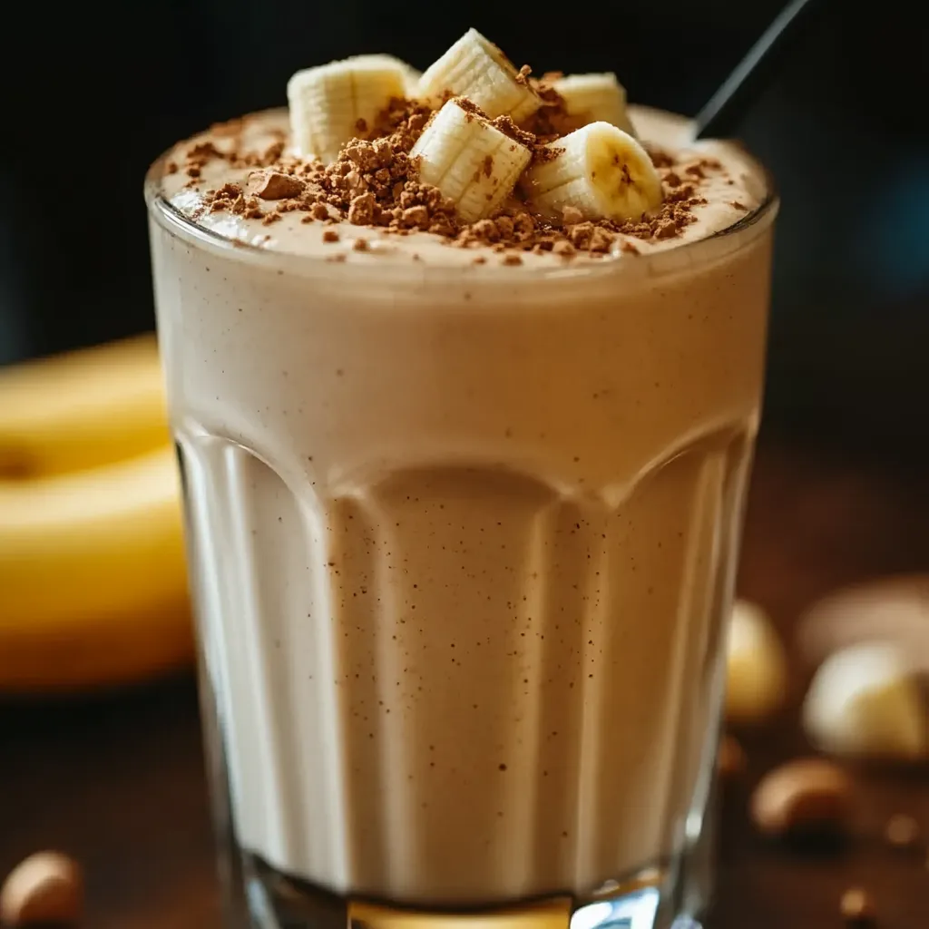 Recette de smoothie banane-beurre de cacahuète