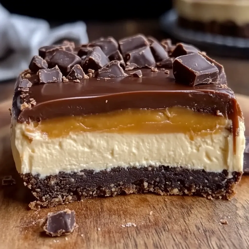 cheesecake au Twix sans cuisson 