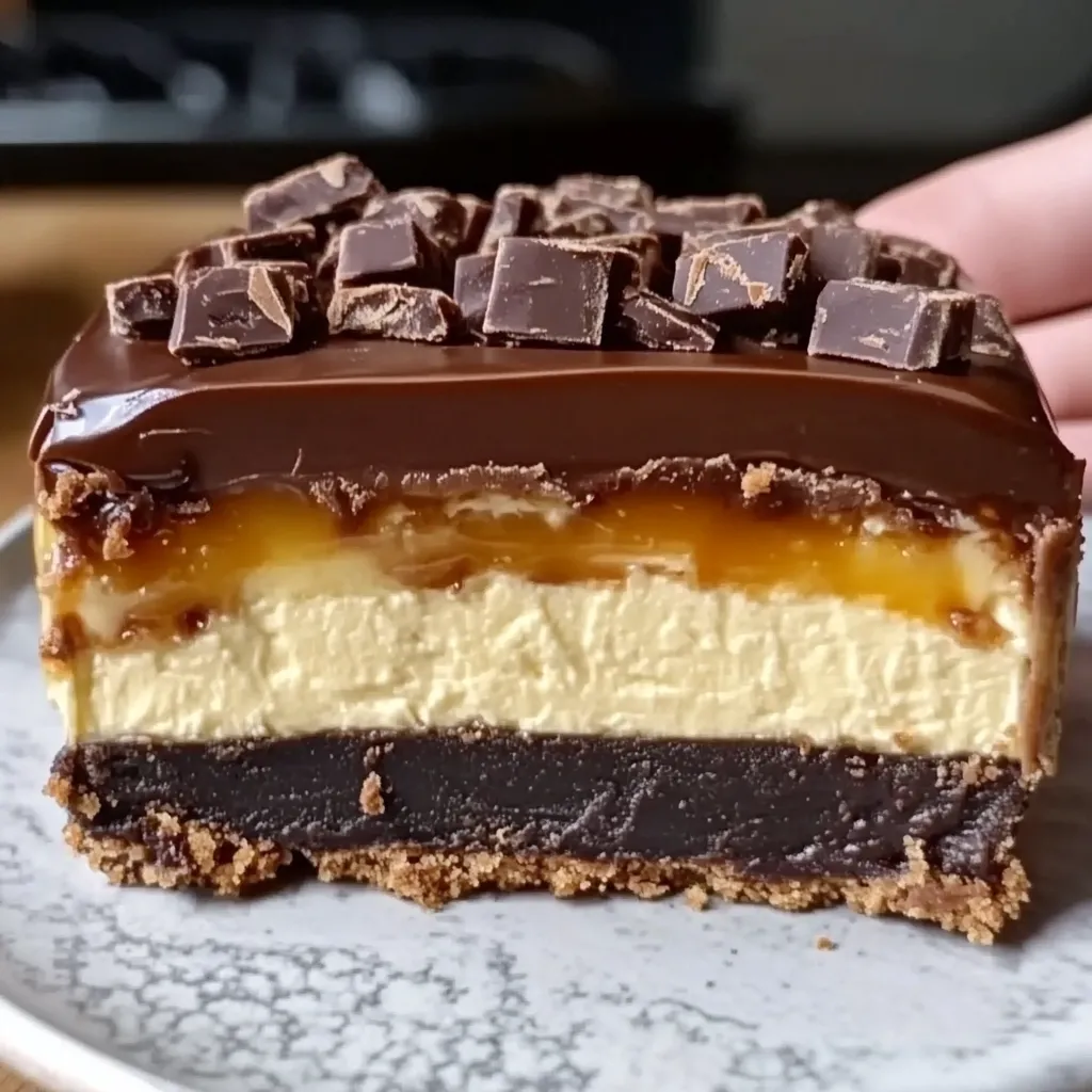 gâteau Twix sans cuisson 